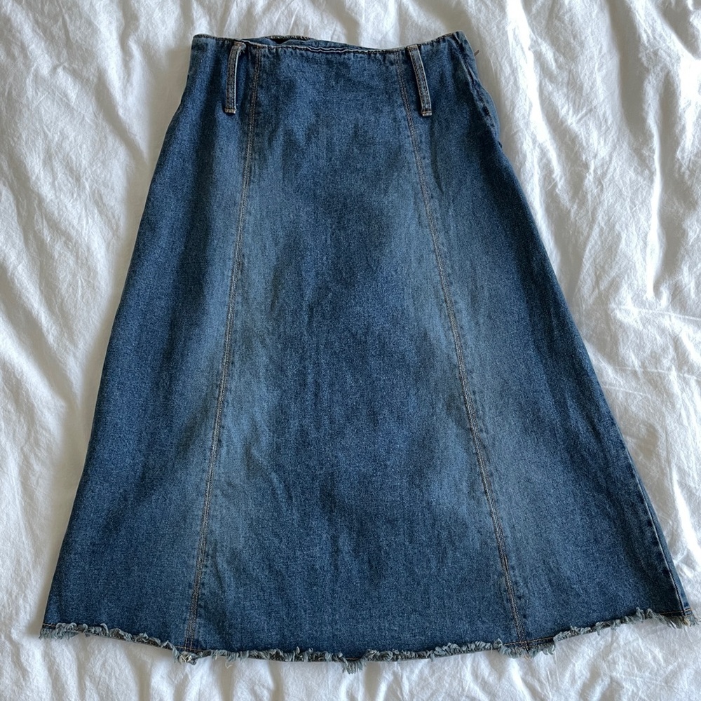 Classic Denim A-Line Skirt